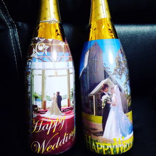 フルラッピング　オリシャン　オリジナルシャンパン　結婚式　結婚祝い
